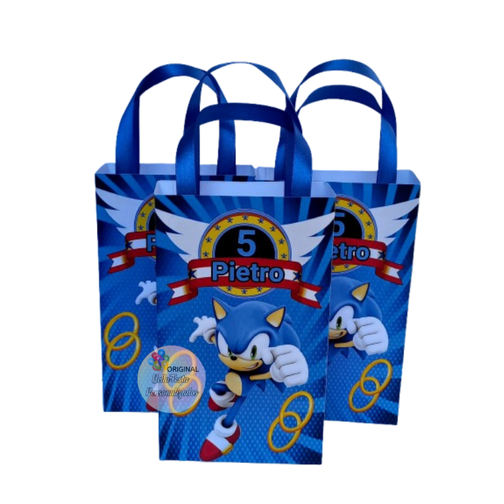 sacolinha surpresa personalizada Sonic em Oferta na Shopee