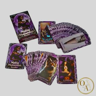 Baralho Tarot Maria Mulambo 36 Cartas com Manual Explicativo Cartomancia Oráculo