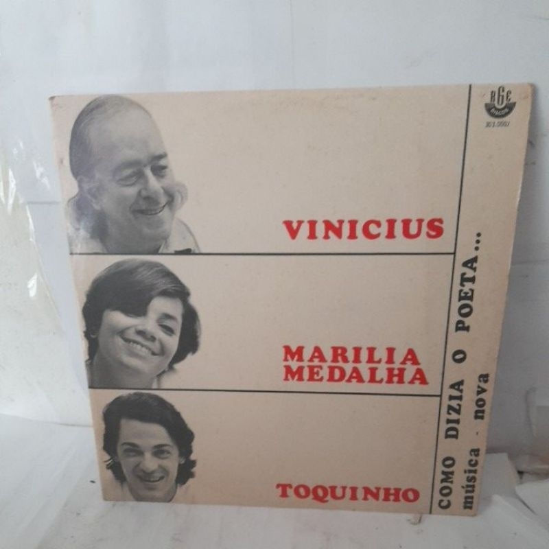 lp vinil Vinicius marilia medalha toquinho . como dizia o poeta
