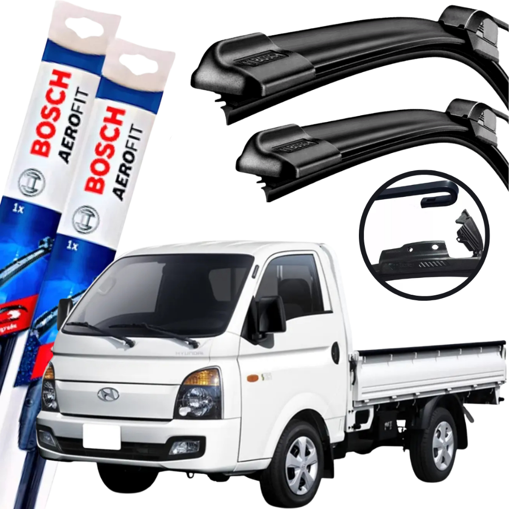 Palheta Limpador Parabrisa Dianteiro Bosch Paleta Hyundai HR 2007 á 2024 em Oferta na Shopee
