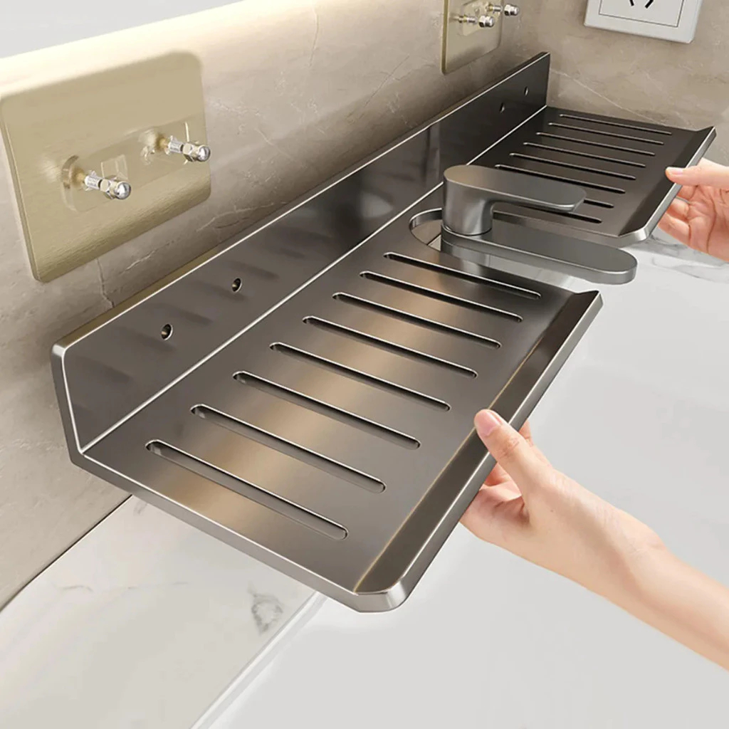 Prateleira Banheiro Sobre Pia Organizador Shampoo Acessórios em Oferta na Shopee