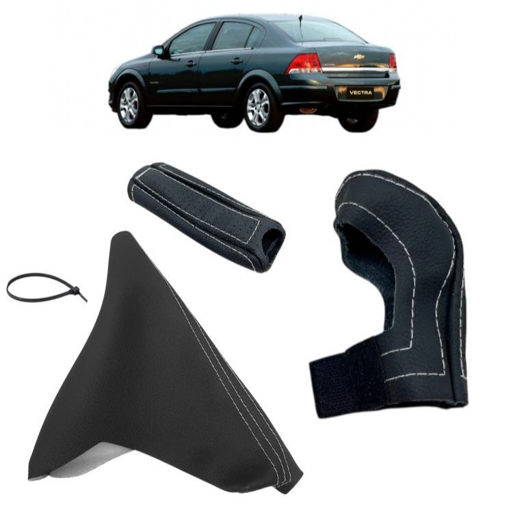 Capas Manopla Câmbio Manual E Alavanca Freio De Mão com coifa Chevrolet Vectra 2009 2010 2011 2012