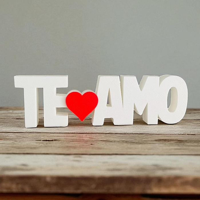 Letreiro Decorativo Te Amo Moderno para Sala Quarto e Escritório Ideal para Decoração de Casa ou Presente Romântico em Oferta na Shopee