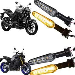 4 Pisca Seta Led Yamaha Mt 03 Mt 07 Mt 09 2021 2022 2023 Fz15 Factor 150 Crosser