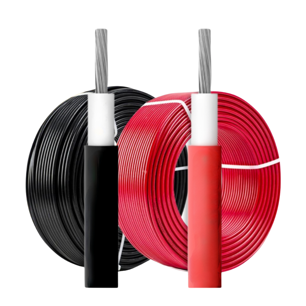 Cabo Fotovoltaico Solar 6mm Rolo 30m Preto + 30m Vermelho em Oferta na Shopee