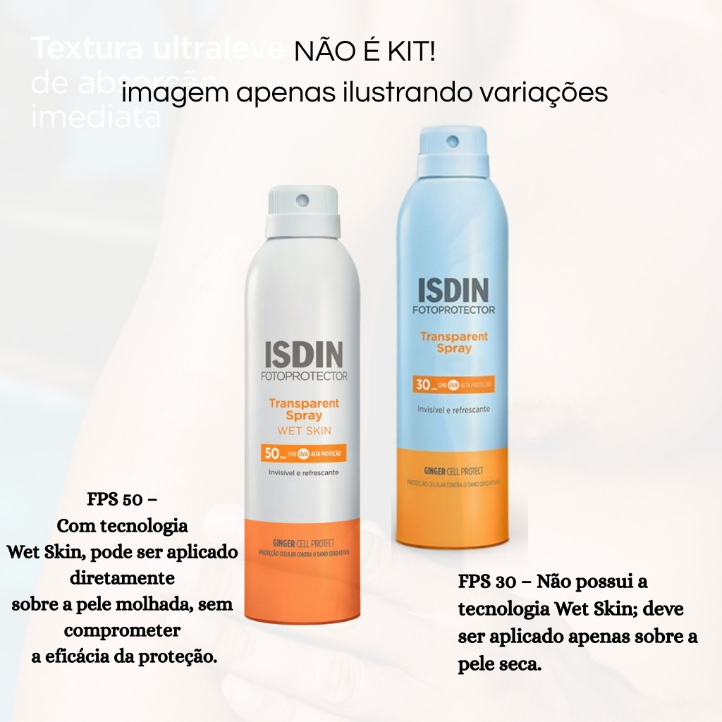 Protetor Solar Isdin Transparent Spray - 250ml