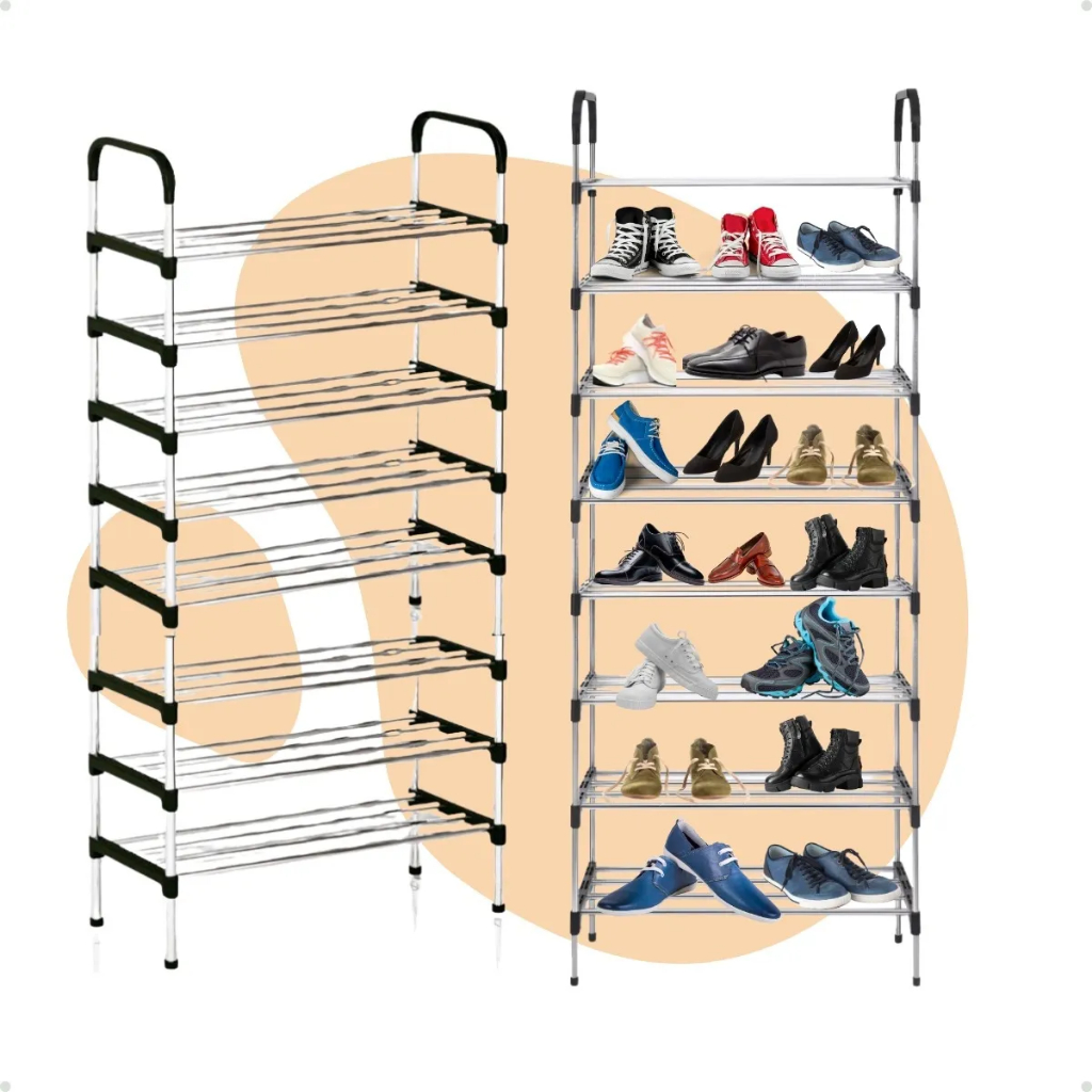 Sapateira Vertical Organizadora 8 Prateleira 24 Par Multiuso em Oferta na Shopee
