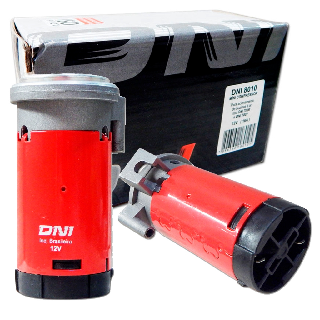 Mini Compressor Para Buzina A Ar Marítima Carro Barco Motor 12v