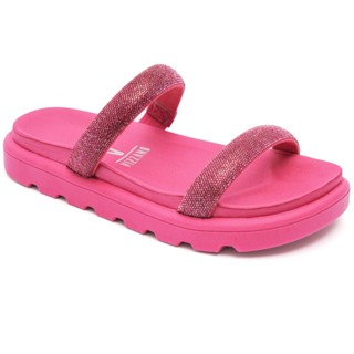 Papete Vizzano Feminina Strass Brilho Tratorada Original 6459.110 Pink em Oferta na Shopee