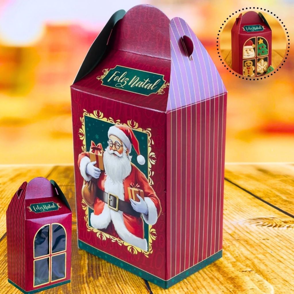 10 MALETA DE NATAL C/ VISOR 10X7X18 - 5724 (NATAL 2025 IDEIA) (CHOCO)
