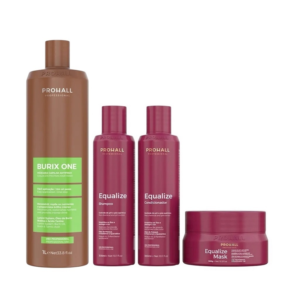 Prohall Kit Equalize Reconstrução 3x1 + Selagem Burix One 1l.NF