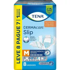 Fralda Tena Dermacare Slip M Leve 8 Pague 7