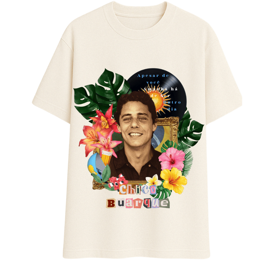 Camiseta Cantor Mpb Chico Buarque Blusa Unissex 100% Algodão
