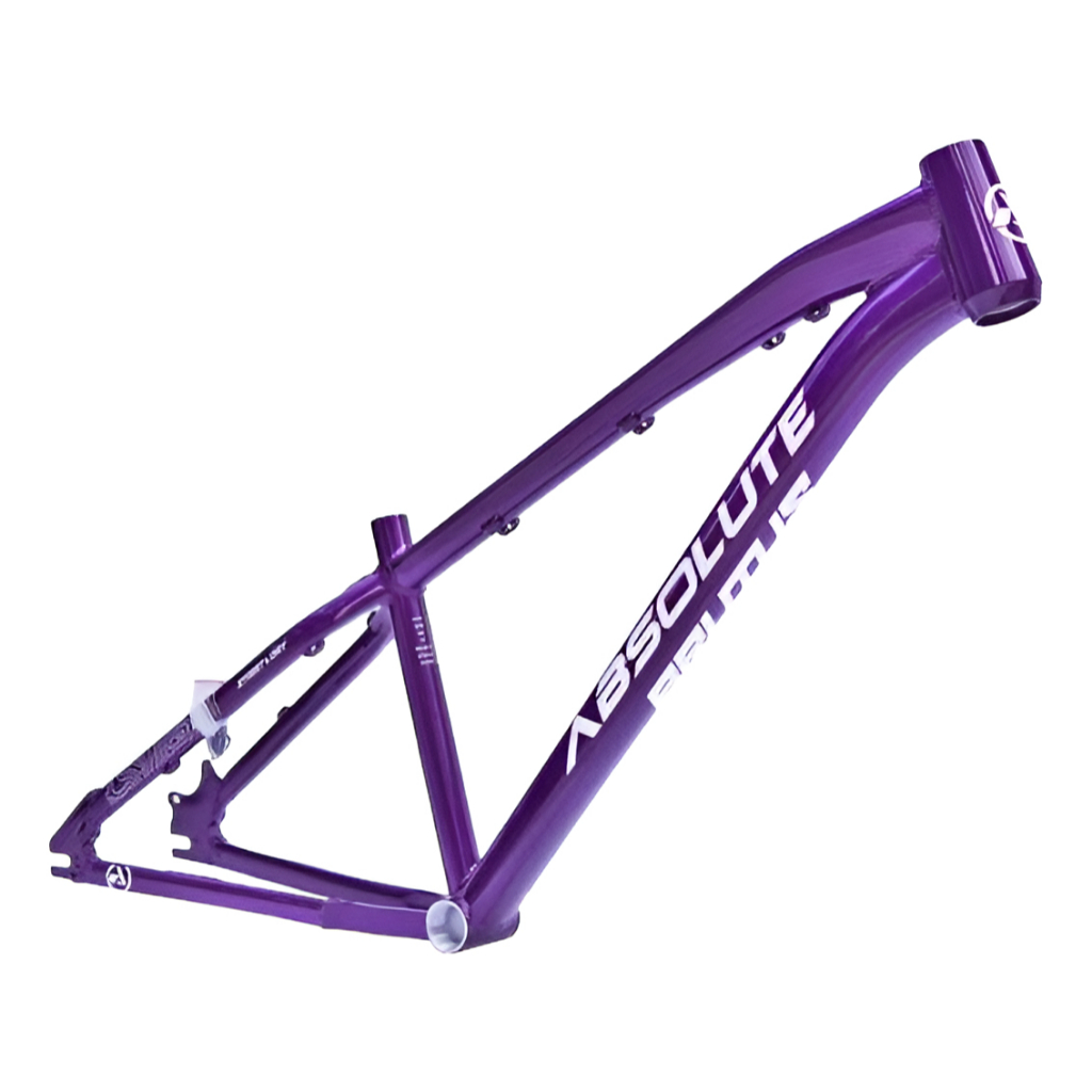 Quadro De Bike Aro 26 Brutus Pro Bmx Dirt Freeride Absolute Cor Roxo/Branco Tamanho del quadro 13