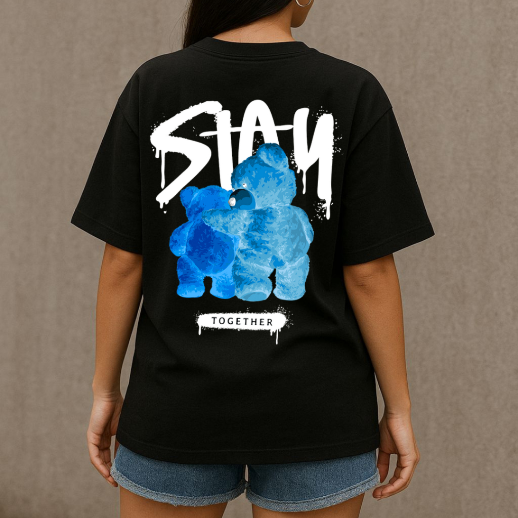 Camiseta Oversized Feminina Algodão Premium Estampada Streetwear Estilo Trap Confortável Casual Estilosa Basica