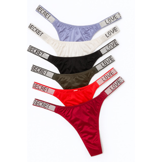 Calcinha Fio Dental com Strass Love Secret em Oferta na Shopee