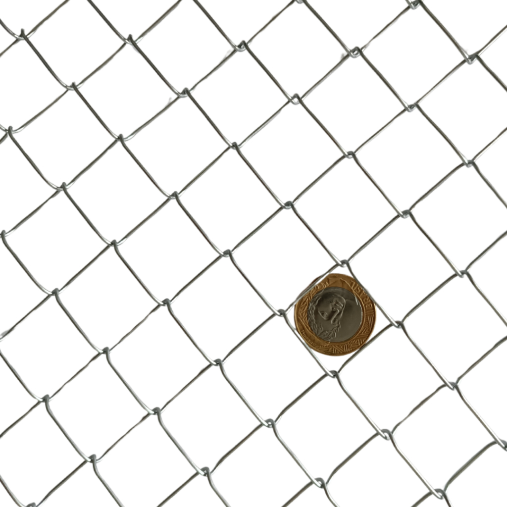 Tela Alambrado Viveiro malha - 2,5 x 2,5 cm - 10 m x 0,70 m - galvanizada - fio 18 (1,25 mm)