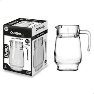 Jarra De Vidro Com Tampa Suco Água 1,8 Litro Original Line em Oferta na Shopee