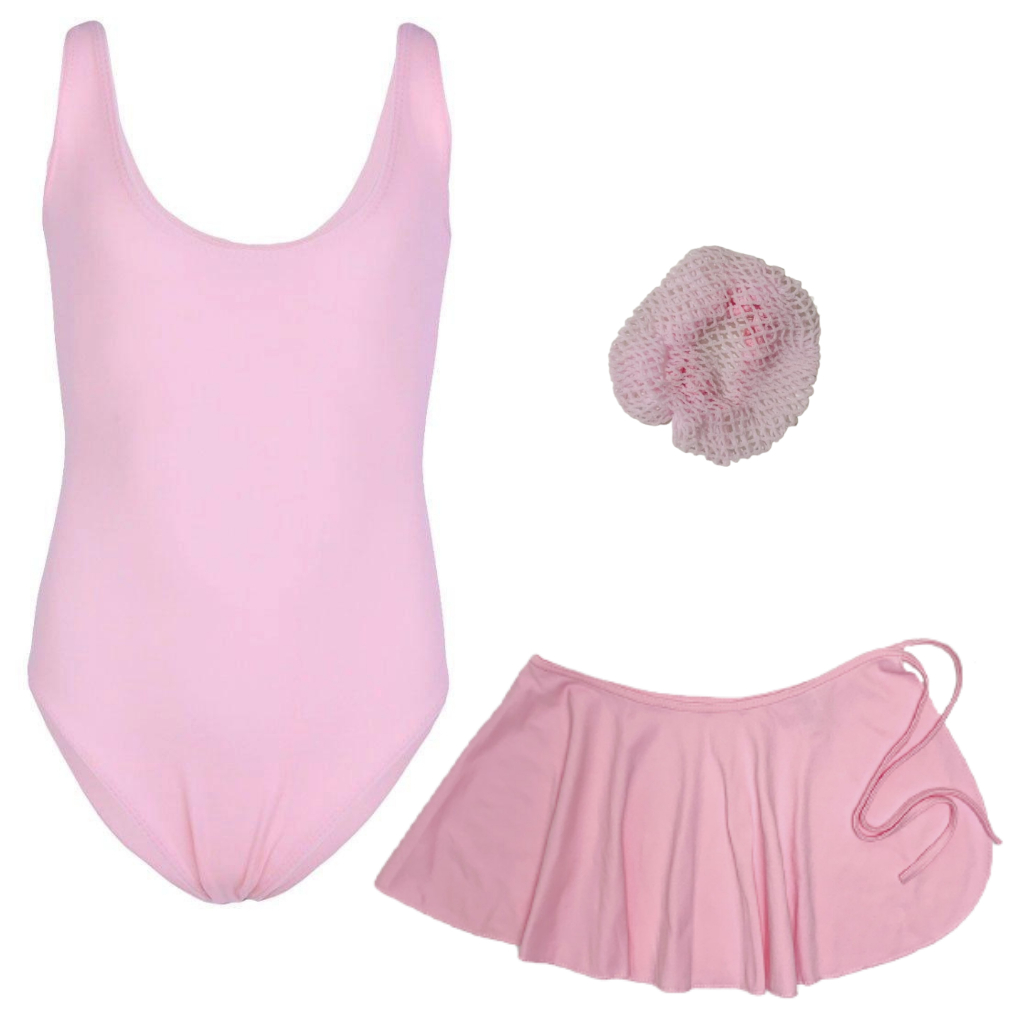 Kit Ballet Infantil 3 Itens Collant Regata Rosa Bailarina em Oferta na Shopee