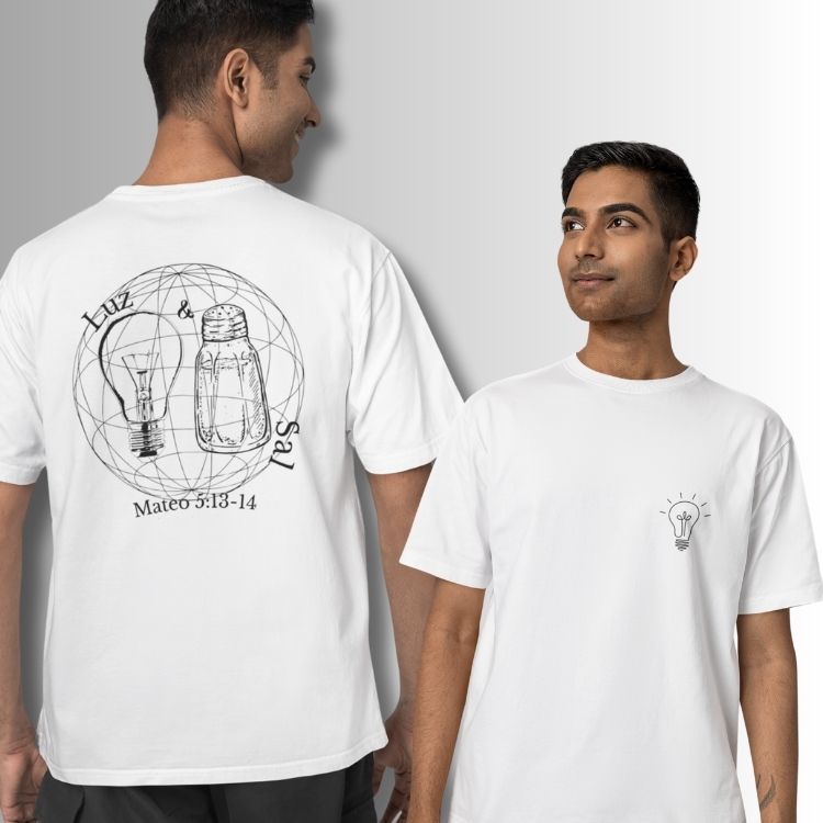 camiseta unissex camiseta feminina camiseta masculina camiseta 100% algodão camiseta LUZ e SAL