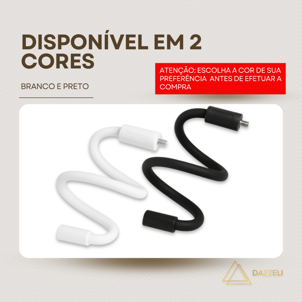 Suporte Flexível Para Babá Eletrônica Sem Furo Enrolar Berço