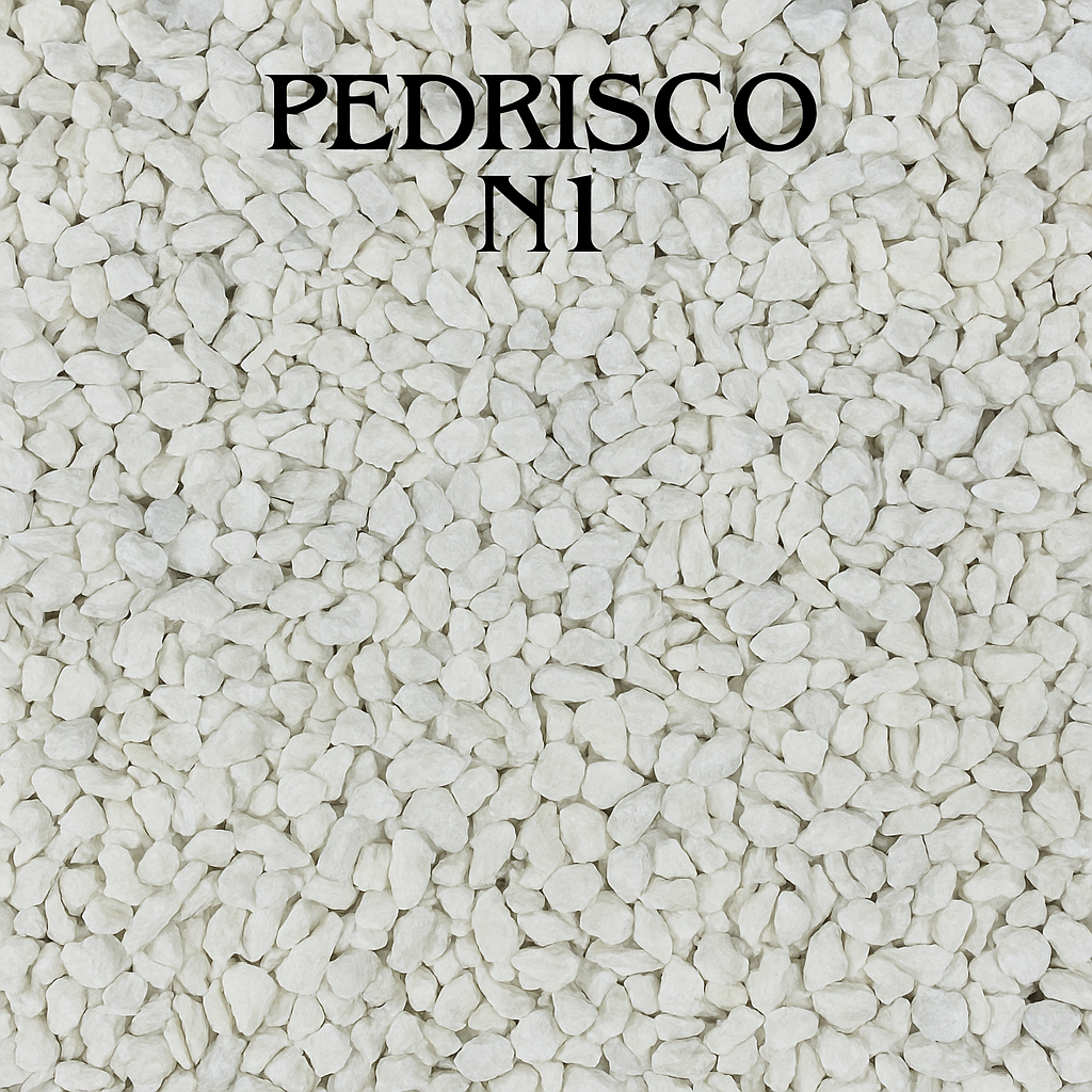 Pedrisco Branco Para Decoração de Vaso Jardim Ornamentais Nº1 a Nº3