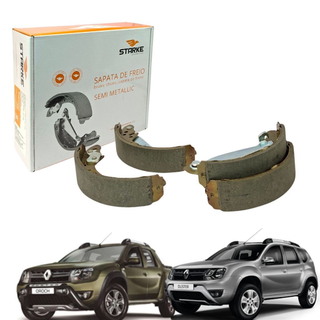 Sapata Lona De Freio Captur Duster Oroch Zoe  1.6 2.0 E-tech 2012 Em Diante