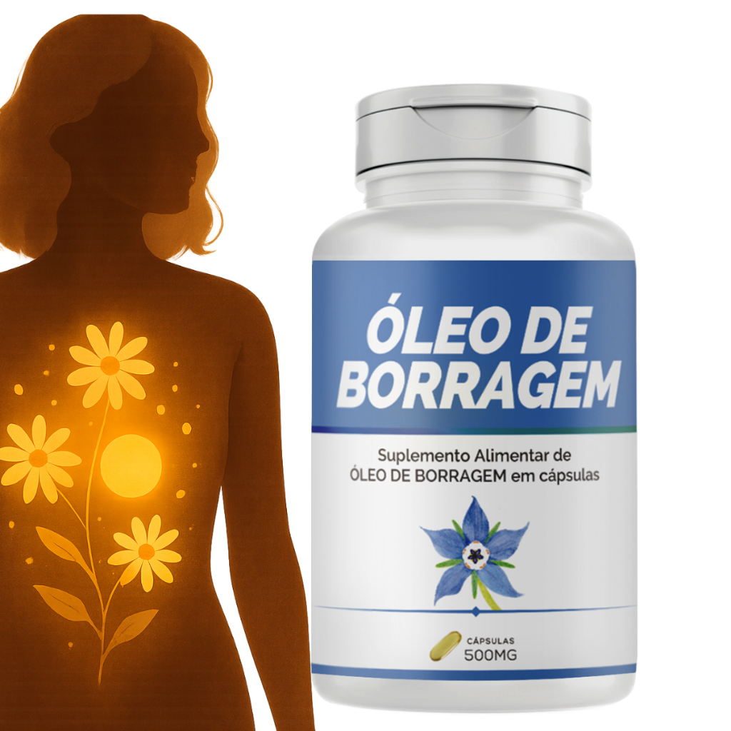 Ômega 3, 6 Com Óleo Borragem 500Mg 120 Cápsulas - Bio Vittas