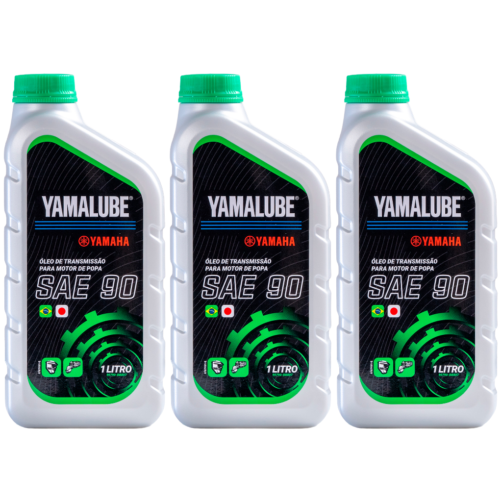 Lubrificante Transmissão Sae-90 Yamalube 1 Litro Kit C/3