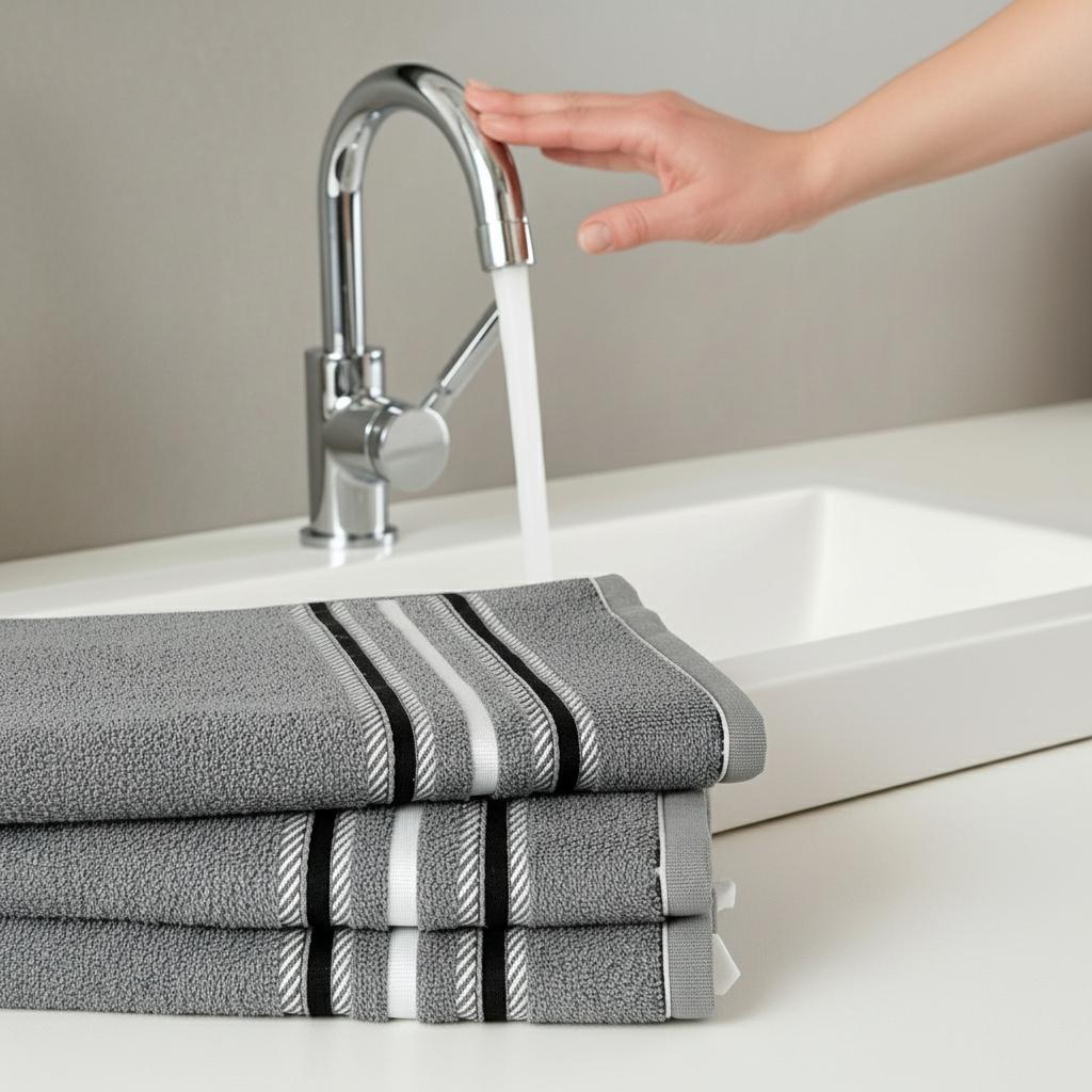 Kit 3 Toalha De Rosto 40x70cm Sortida Algodão Macia Para Uso Diário E Lavabo