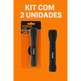 Kit 2 Lanternas LED Alumínio 15cm Foxlux Alta Luminosidade, Compacta em Oferta na Shopee