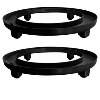 Suporte Base Muito Resistente de Plástico Preto para Botijão de Gás