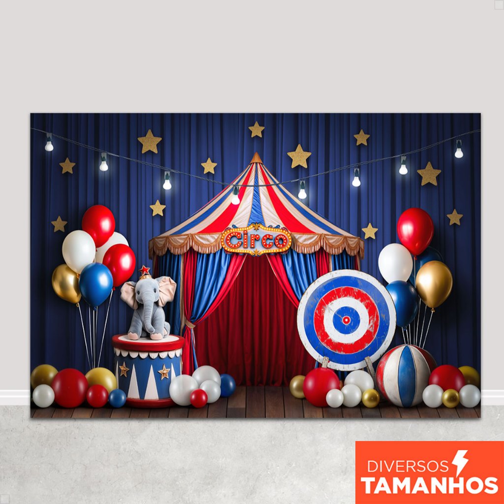 Fundo Fotográfico Dia das Crianças Circo Painel Tecido Sublimado para Foto Infantil - FFC-928 em Oferta na Shopee