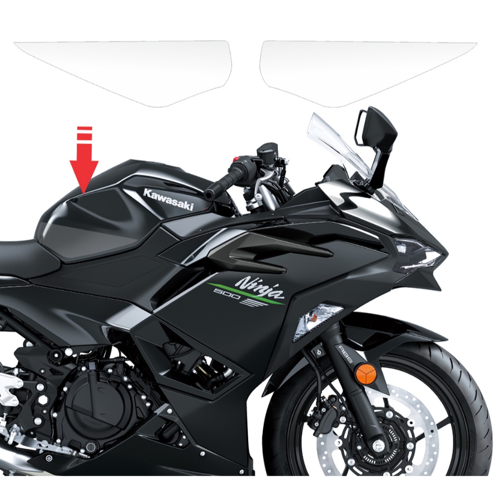 Adesivo Ppf Lateral Tanque Transparente Moto Ninja 500 Z 500
