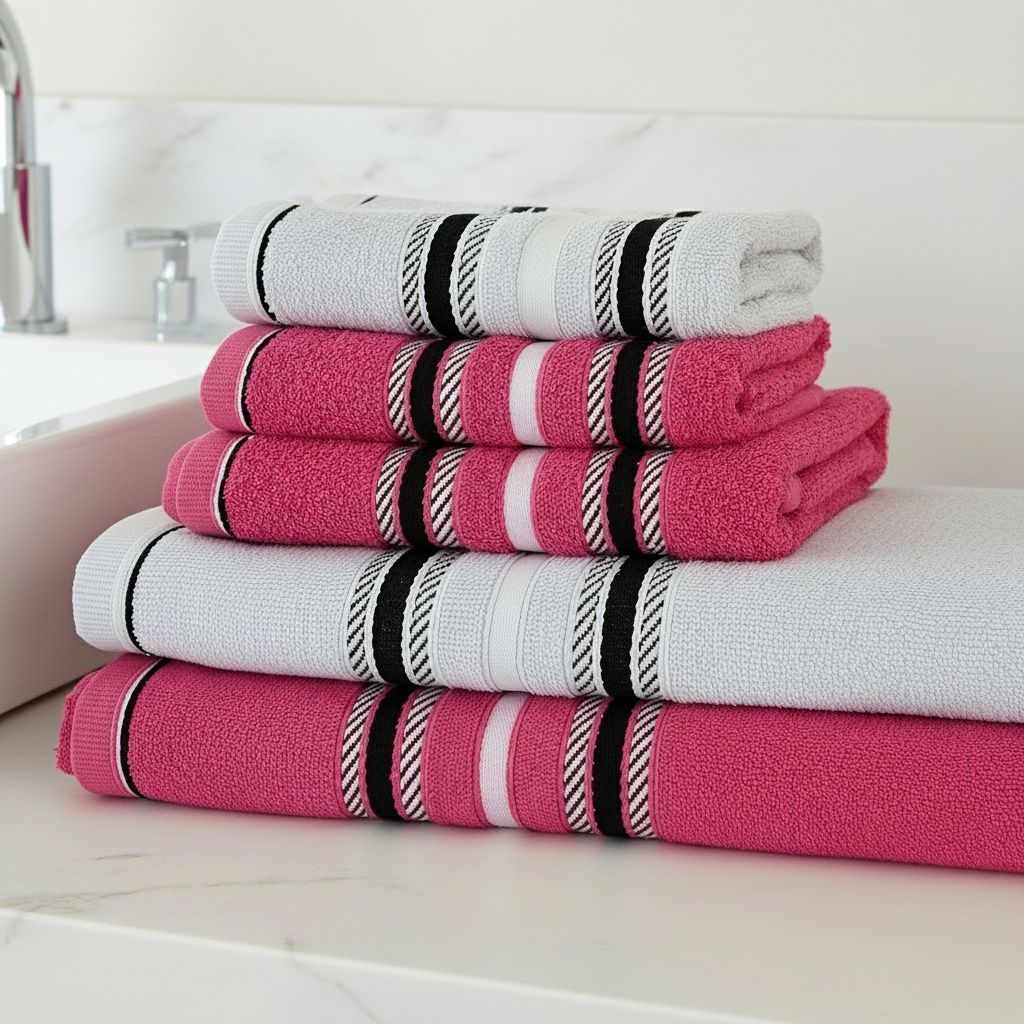 KIT 4 Toalha Algodão Premium 2 Banho + 2 Rosto Macia E Confortável Conjunto De Toalhas em Oferta na Shopee