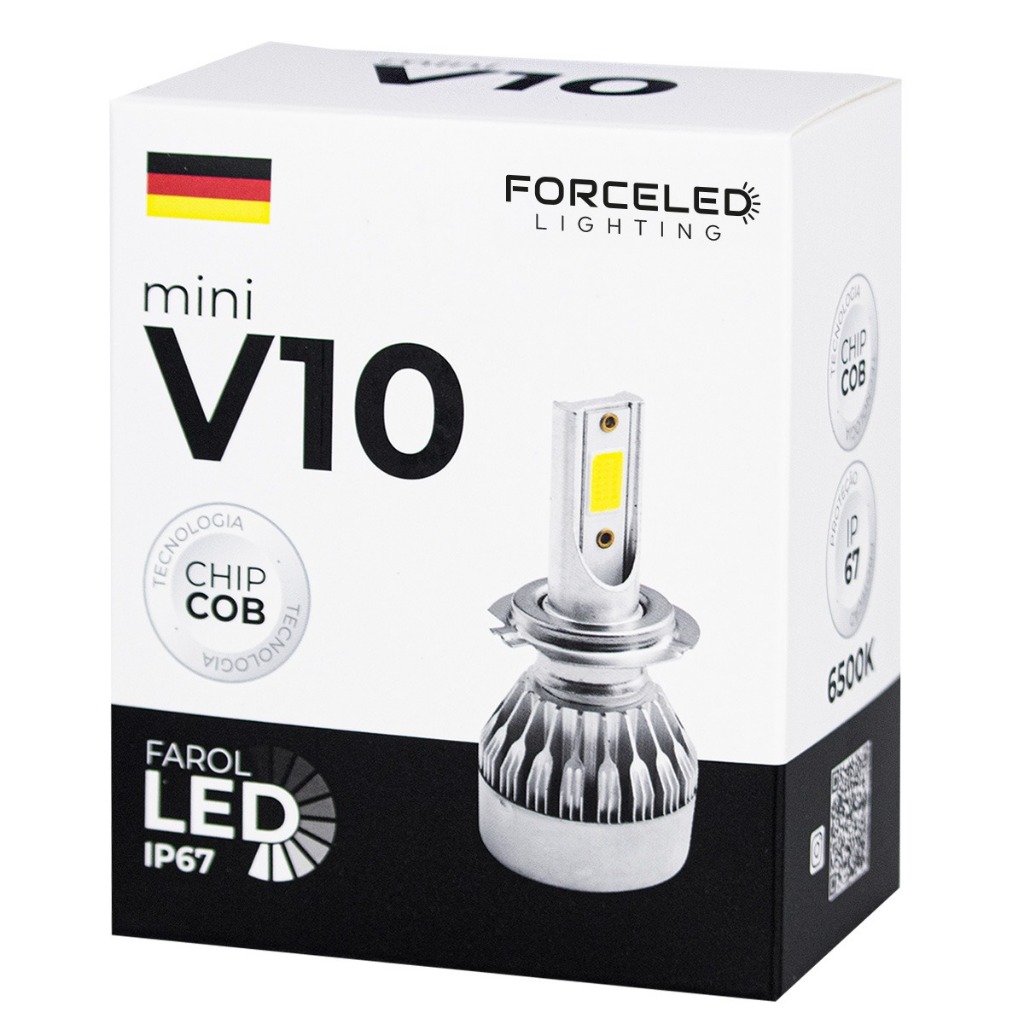 Par Lâmpada Super Led Mini 6500k 20000 Lumens 30w H11