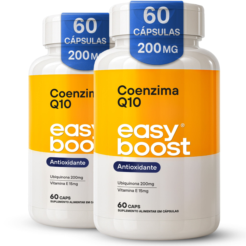 Coenzima Q10 200mg + Vitamina E + TCM Easy Boost KIT 2x 60 Caps | Energia, Antioxidante 120 caps