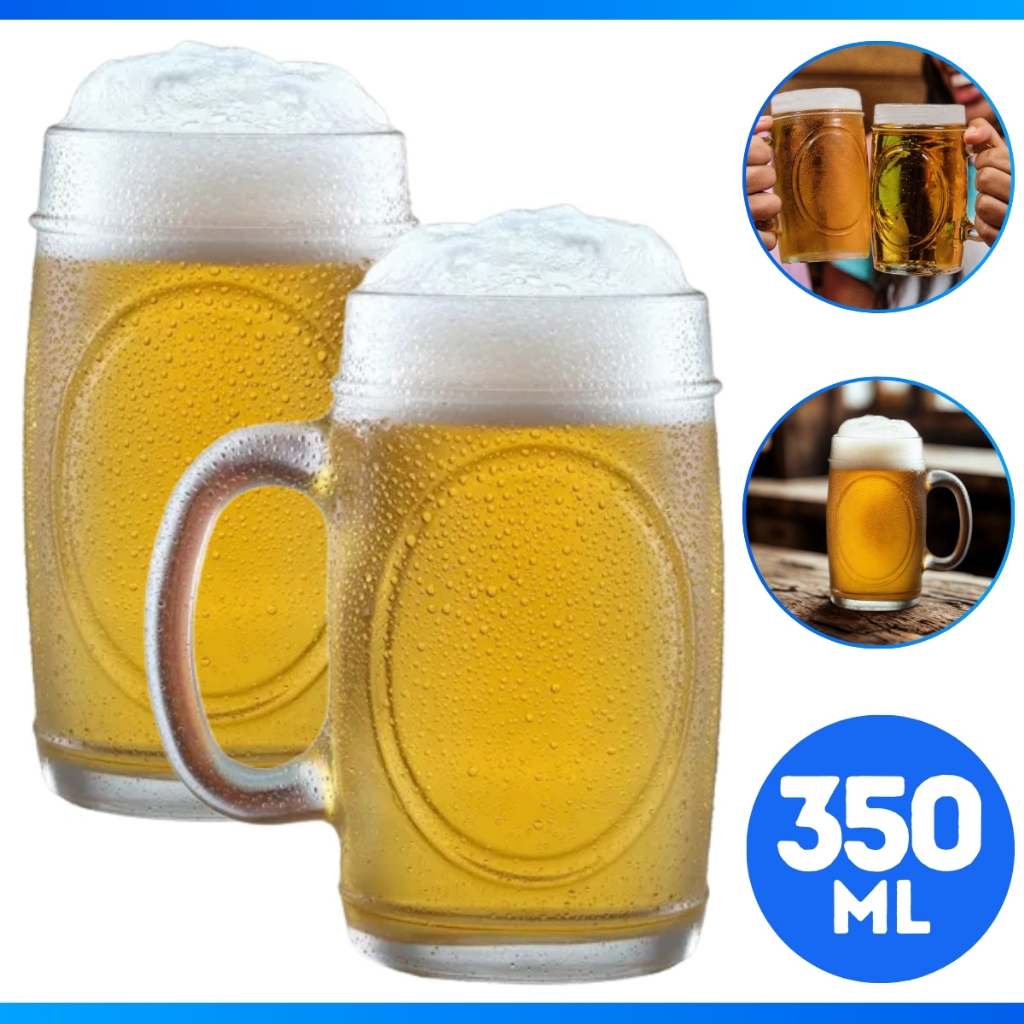 Kit 2 Caneca de Chopp e Cerveja Vidro - FULL
