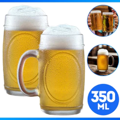 Kit 2 Caneca de Chopp e Cerveja Vidro - FULL