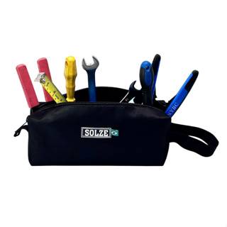 Estojo Porta Ferramentas em Lona Preto Solze em Oferta na Shopee
