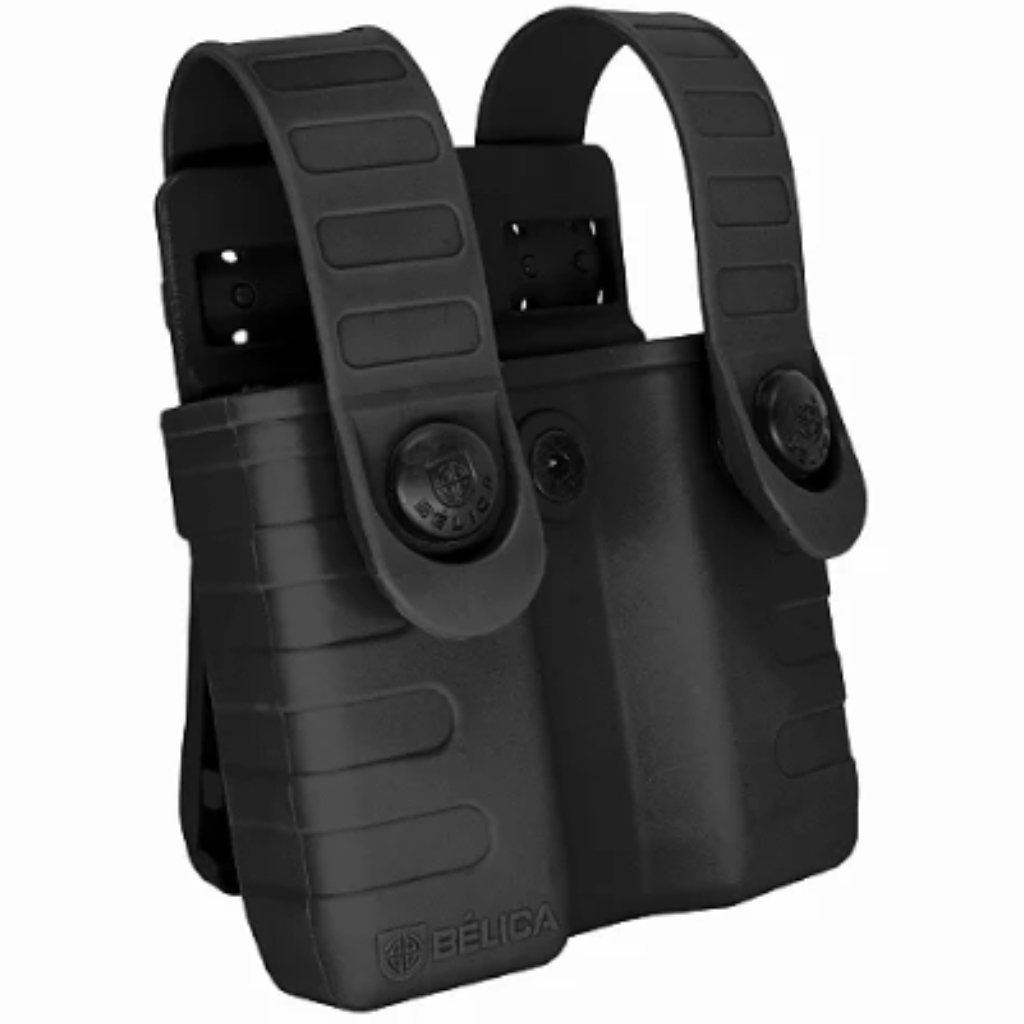 Porta Carregador Duplo Tab Lock Fast 9mm .40 e 380 - Sistema Fast Engate Rápido no Cinto