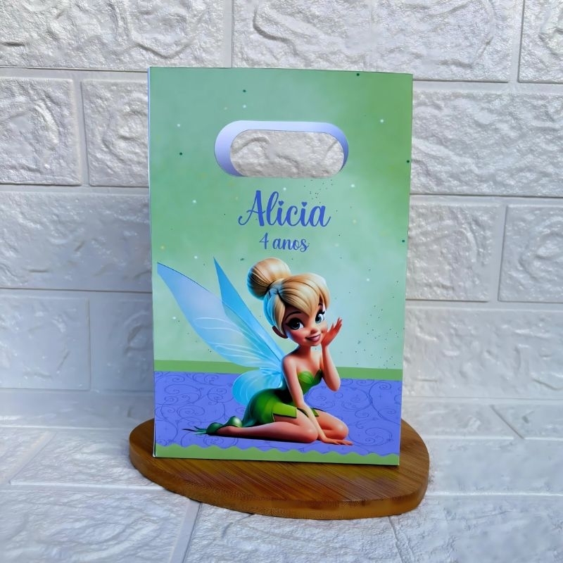 PEGUE E MONTE - Sacolinha Surpresa Personalizada Tinker Bell Sininho - Festa Infantil - Aniversário – Lembrancinha