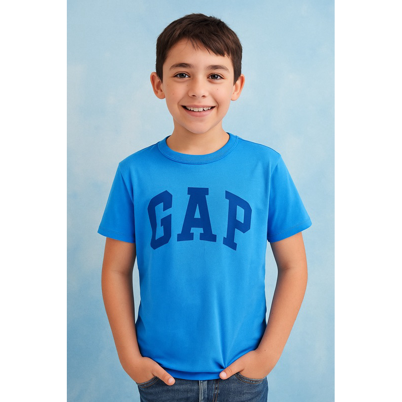 Camiseta Gap Kids menino Azul TAM L