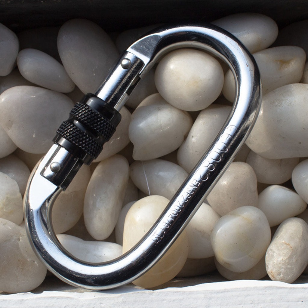 Kit 3 Mosquetão De Escalada 25kn Resistente Para Cordas Rede em Oferta na Shopee