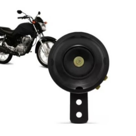 Buzina Universal para Moto Modelo Paquerinha 12V Preto