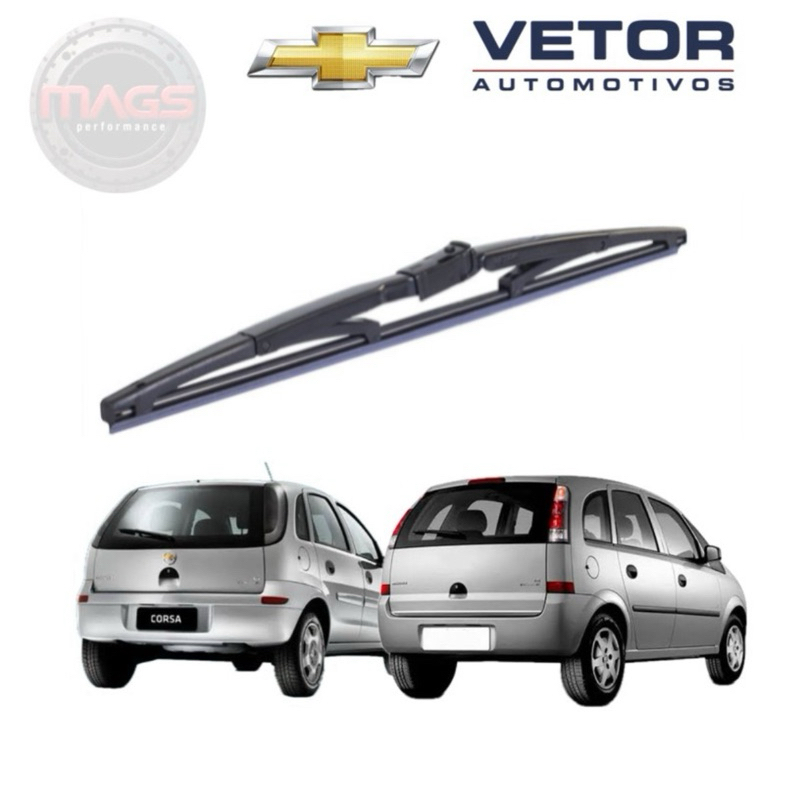 Palheta Traseira Premium Celta / Corsa / Meriva (2004 a 2013) Limpador Traseiro
