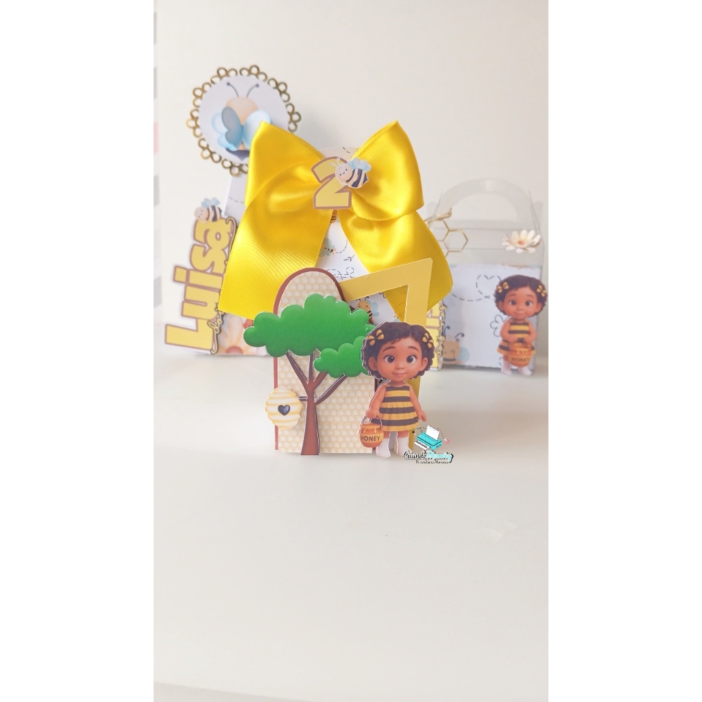 Kit Caixa Personalizadas de Luxo - Festa Tema Abelinha | Lembrancinhas prontas para Festas e Aniversário