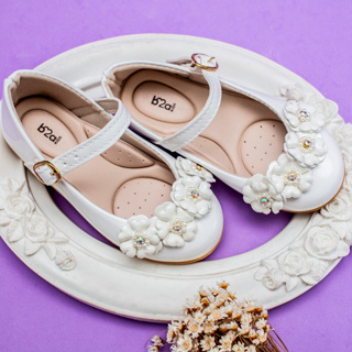 Sapatilha Delicada Infantil Menina Flor Brilho Confortável Festa Casual Boneca Promoção 20 ao 27  2006 em Oferta na Shopee