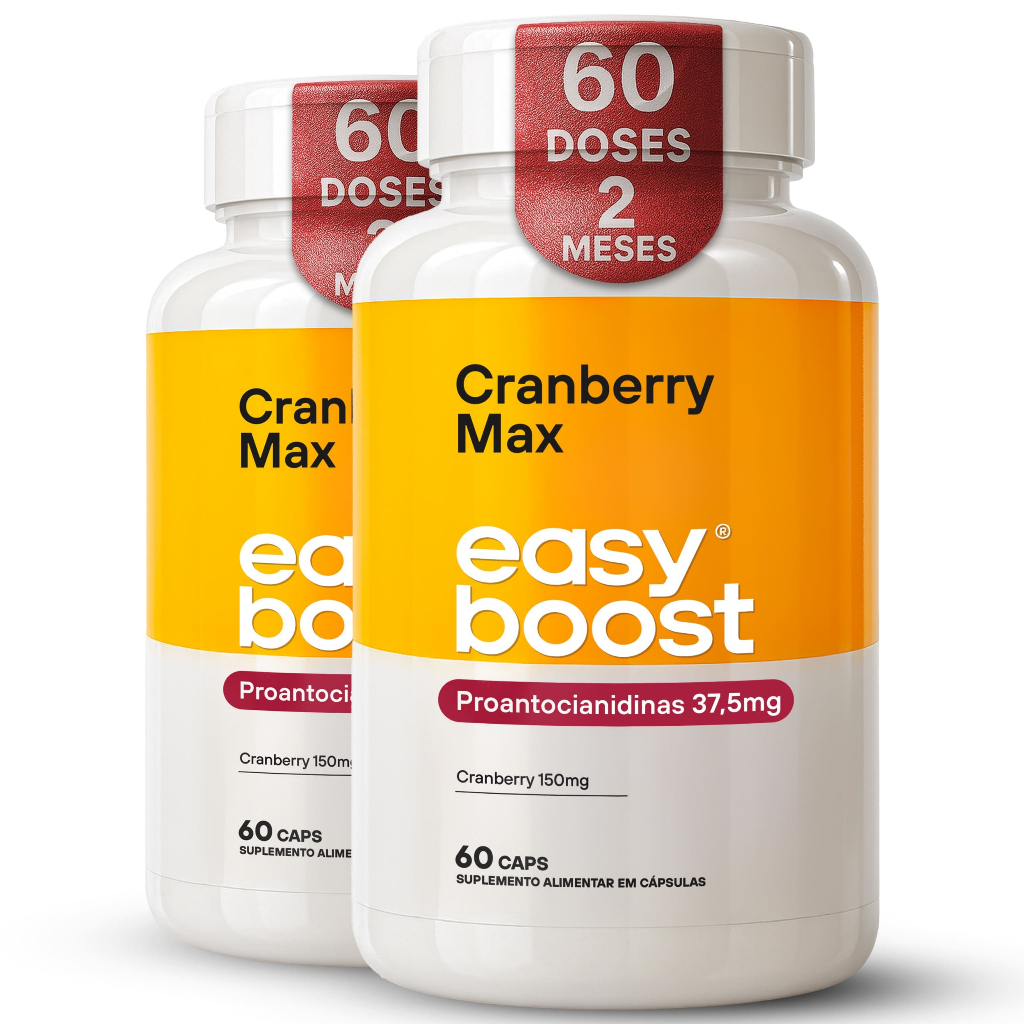 Cranberry Max 100% Easy Boost Kit 2x 60 Caps | 120 cápsulas