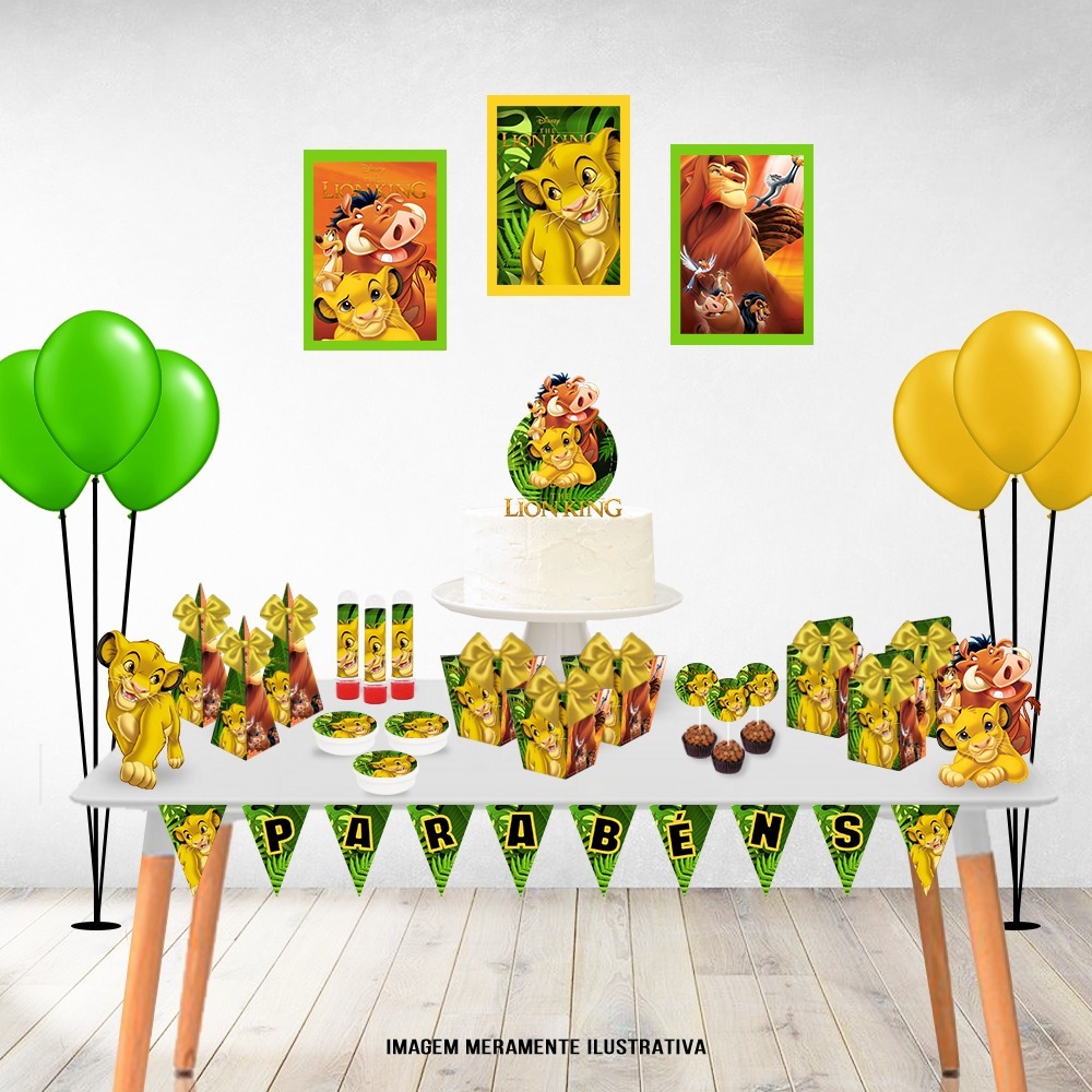 Kit Mesversário/ festa/ aniversário REI LEAO/ MUFASA  Personalizado | Festa Só Bolinho | Caixa | Lembrancinha